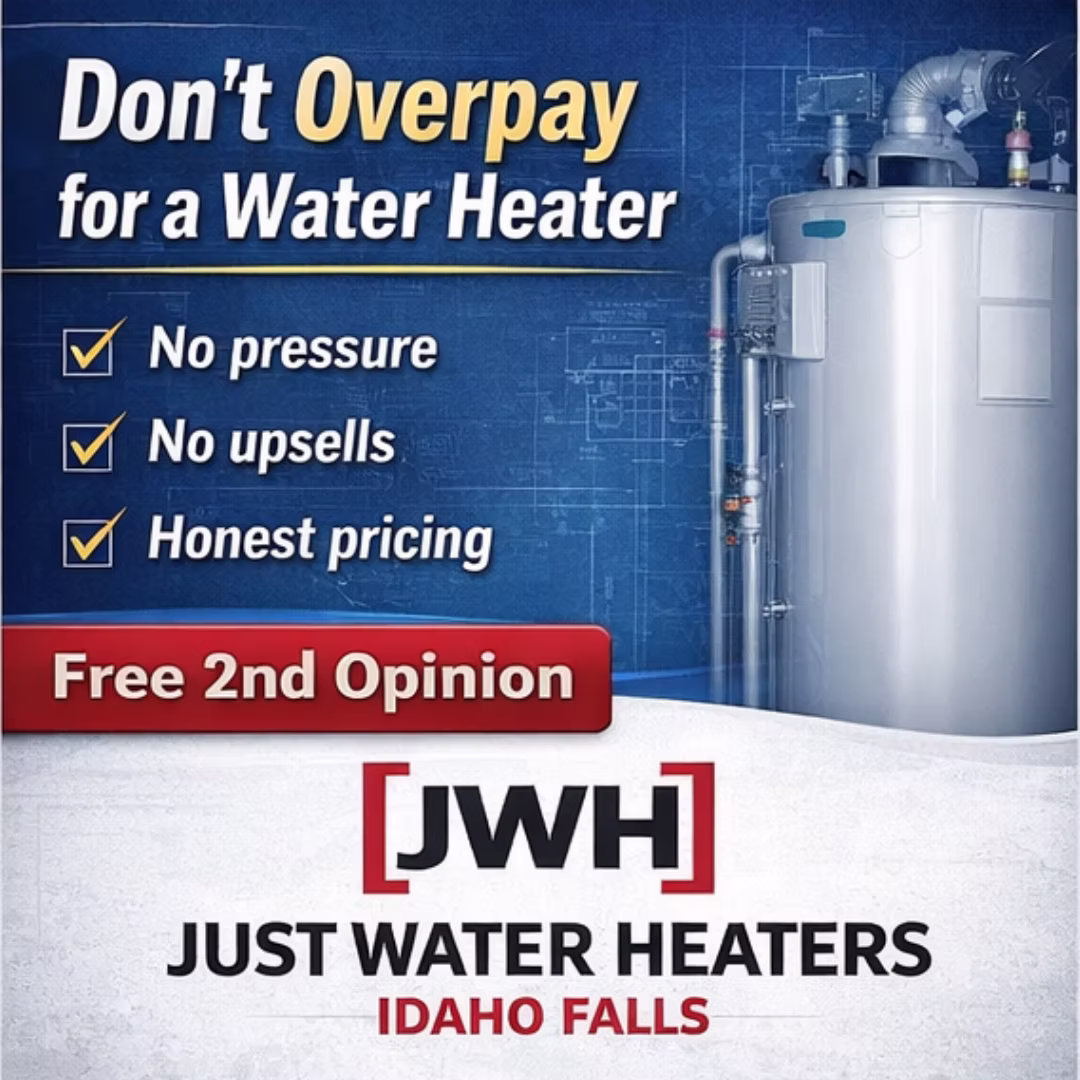 Second Opinion Plumber in Idaho Falls: Don’t Replace Your Water Heater Until You Call Us