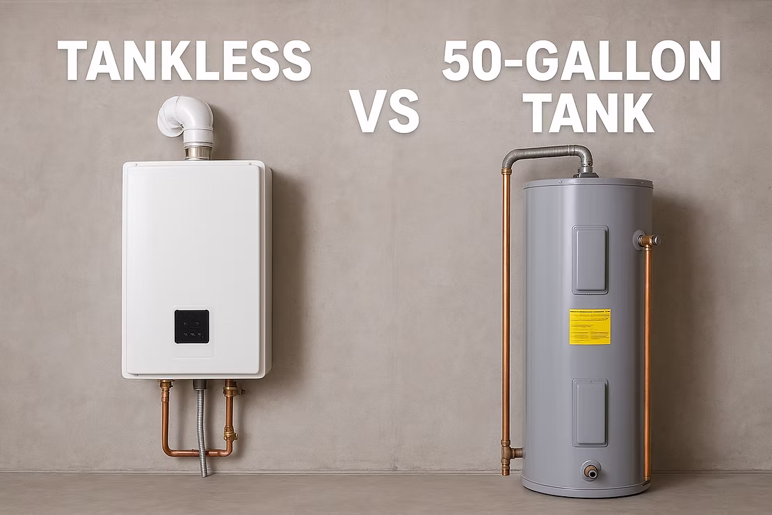 Tankless vs. 50-Gallon Water Heater: Which One Is Right for Your Idaho Home?